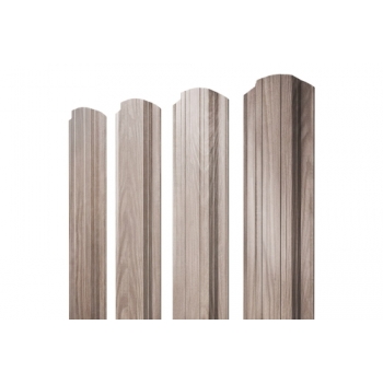 ГРАНД ЛАЙН Штакетник Прямоугольный фигурный 0,45 Print Elite White Wood TwinColor ГРАНД ЛАЙН Штакетник Прямоугольный фигурный 0,45 Print Elite White Wood TwinColor