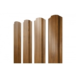 ГРАНД ЛАЙН Штакетник Прямоугольный фигурный 0,45 Print Premium Golden Wood