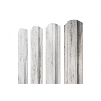 ГРАНД ЛАЙН Штакетник Прямоугольный фигурный 0,45 Print Elite Snow Wood TwinColor ГРАНД ЛАЙН Штакетник Прямоугольный фигурный 0,45 Print Elite Snow Wood TwinColor