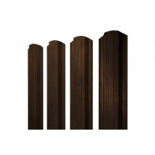 ГРАНД ЛАЙН Штакетник Прямоугольный фигурный 0,45 Print Elite Chestnut Wood