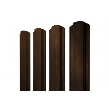ГРАНД ЛАЙН Штакетник Прямоугольный фигурный 0,45 Print Elite Chestnut Wood ГРАНД ЛАЙН Штакетник Прямоугольный фигурный 0,45 Print Elite Chestnut Wood