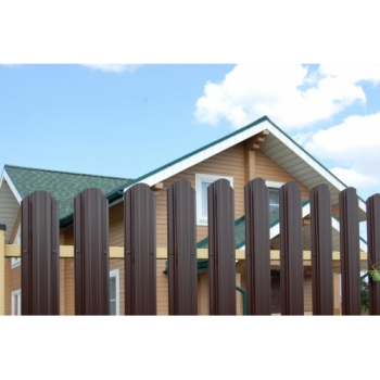 ГРАНД ЛАЙН Штакетник Прямоугольный фигурный 0,45 Print Premium Cherry Wood
