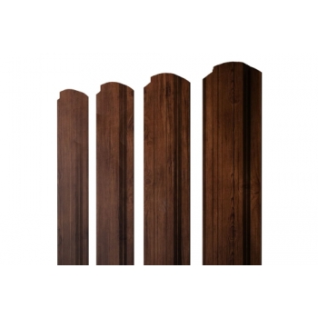 ГРАНД ЛАЙН Штакетник Прямоугольный фигурный 0,45 Print Premium Cherry Wood Fresh