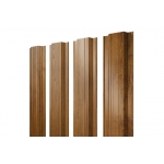 ГРАНД ЛАЙН Штакетник Прямоугольный с прямым резом 0,45 Print-Double Elite Golden Wood