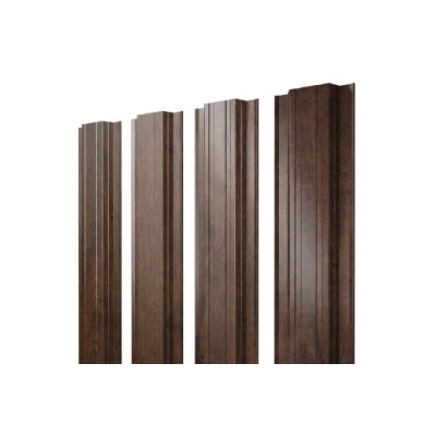 ГРАНД ЛАЙН Штакетник Прямоугольный с прямым резом 0,45 Print Elite Antique Wood TwinColor ГРАНД ЛАЙН Штакетник Прямоугольный с прямым резом 0,45 Print Elite Antique Wood TwinColor
