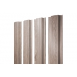 ГРАНД ЛАЙН Штакетник Прямоугольный с прямым резом 0,45 Print Elite White Wood TwinColor