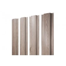 ГРАНД ЛАЙН Штакетник Прямоугольный с прямым резом 0,45 Print Elite White Wood TwinColor