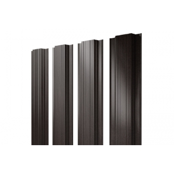 ГРАНД ЛАЙН Штакетник Прямоугольный с прямым резом 0,45 Print Elite Coffee Wood TwinColor ГРАНД ЛАЙН Штакетник Прямоугольный с прямым резом 0,45 Print Elite Coffee Wood TwinColor