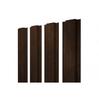 ГРАНД ЛАЙН Штакетник Прямоугольный с прямым резом 0,45 Print Elite Chestnut Wood ГРАНД ЛАЙН Штакетник Прямоугольный с прямым резом 0,45 Print Elite Chestnut Wood