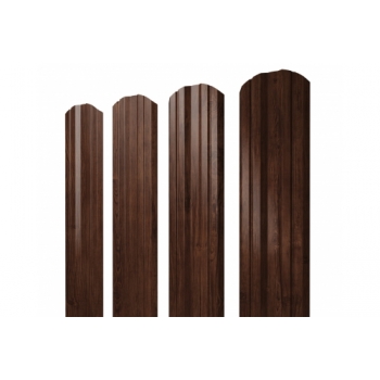 ГРАНД ЛАЙН Штакетник Twin фигурный 0,45 Print Elite Cherry Wood TwinColor ГРАНД ЛАЙН Штакетник Twin фигурный 0,45 Print Elite Cherry Wood TwinColor