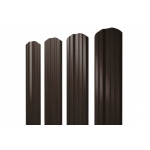 ГРАНД ЛАЙН Штакетник Twin фигурный 0,45 Print Elite Coffee Wood TwinColor