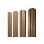 ГРАНД ЛАЙН Штакетник Twin фигурный 0,45 Print Elite Honey Wood TwinColor