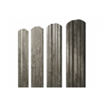 ГРАНД ЛАЙН Штакетник Twin фигурный 0,45 Print Elite Nordic Wood TwinColor