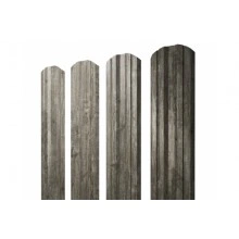 ГРАНД ЛАЙН Штакетник Twin фигурный 0,45 Print Elite Nordic Wood TwinColor