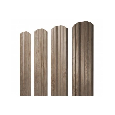 ГРАНД ЛАЙН Штакетник Twin фигурный 0,45 Print Elite White Wood TwinColor ГРАНД ЛАЙН Штакетник Twin фигурный 0,45 Print Elite White Wood TwinColor