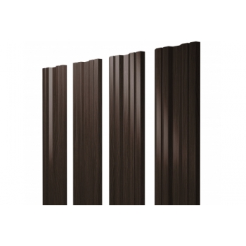 ГРАНД ЛАЙН Штакетник Twin с прямым резом 0,45 Print Elite Coffee Wood Twin с прямым резомColor