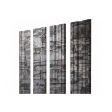 ГРАНД ЛАЙН Штакетник Twin с прямым резом 0,45 Print Elite Fine Stone Twin с прямым резомColor