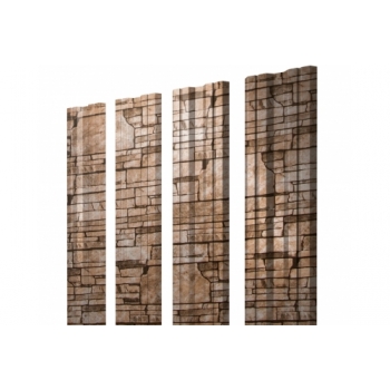 ГРАНД ЛАЙН Штакетник Twin с прямым резом 0,45 Print Elite Sand Stone Twin с прямым резомColor ГРАНД ЛАЙН Штакетник Twin с прямым резом 0,45 Print Elite Sand Stone Twin с прямым резомColor