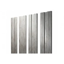 ГРАНД ЛАЙН Штакетник Twin с прямым резом 0,45 Print Elite Snow Wood Twin с прямым резомColor