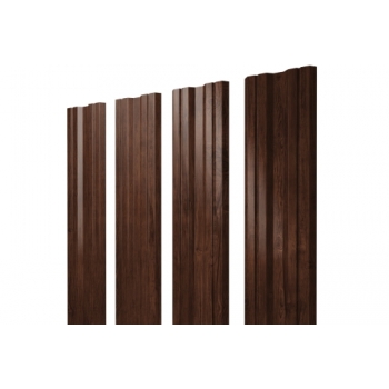 ГРАНД ЛАЙН Штакетник Twin с прямым резом 0,45 Print Premium Cherry Wood ГРАНД ЛАЙН Штакетник Twin с прямым резом 0,45 Print Premium Cherry Wood