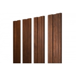 ГРАНД ЛАЙН Штакетник Twin с прямым резом 0,45 Print-Double Premium Golden Wood Lite Fresh