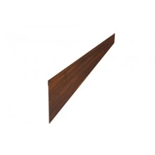 ГРАНД ЛАЙН Ламель забора жалюзи Palermo 0,45 Print Elite с пленкой Chestnut Wood