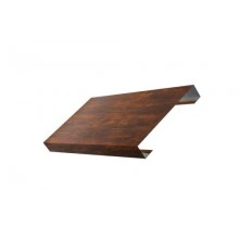 ГРАНД ЛАЙН Ламель лицевая 125 жалюзи Texas 0,45 Print Elite с пленкой Chestnut Wood