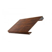 ГРАНД ЛАЙН Ламель лицевая 150 жалюзи Texas 0,45 Print Elite с пленкой Chestnut Wood