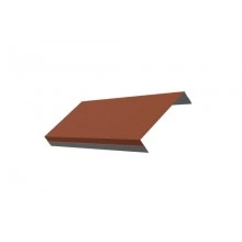 ГРАНД ЛАЙН Ламель обратная 125 жалюзи Texas 0,5 Satin с пленкой RAL 8004 терракота