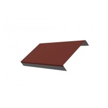 ГРАНД ЛАЙН Ламель обратная 150 жалюзи Texas 0,5 Satin с пленкой RAL 3009 оксидно-красный