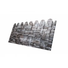 ГРАНД ЛАЙН Профнастил С10B фигурный 0,45 Print Elite с пленкой Fine Stone TwinColor