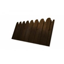 ГРАНД ЛАЙН Профнастил С10B фигурный 0,45 Print Elite с пленкой Antique Wood TwinColor