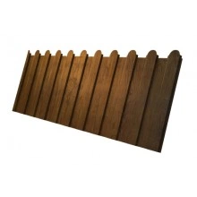 ГРАНД ЛАЙН Профнастил С8А фигурный 0,45 Print Elite Golden Wood TwinColor