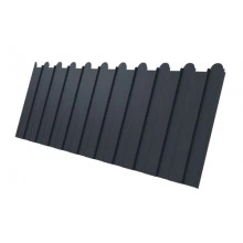 ГРАНД ЛАЙН Профнастил С8А фигурный 0,5 Satin RAL 7024 мокрый асфальт