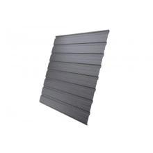 ГРАНД ЛАЙН Профнастил С10В 0,5 Satin с пленкой RAL 7004 сигнальный серый