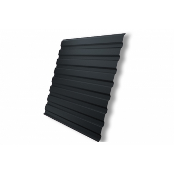 ГРАНД ЛАЙН Профнастил С20А Grand Line 0,5 Rooftop Бархат RAL 7016 антрацитово-серый ГРАНД ЛАЙН Профнастил С20А Grand Line 0,5 Rooftop Бархат RAL 7016 антрацитово-серый
