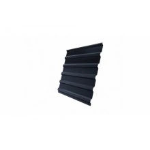 ГРАНД ЛАЙН Профнастил С20В Grand Line 0,5 GreenCoat Pural BT, matt RR 23 темно-серый (RAL 7024 мокрый асфальт)