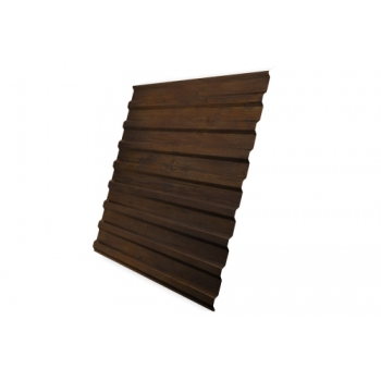 ГРАНД ЛАЙН Профнастил С20В 0,45 Print Elite Chestnut Wood ГРАНД ЛАЙН Профнастил С20В 0,45 Print Elite Chestnut Wood
